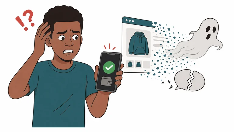 Buyer has paid while an online storefront disappears